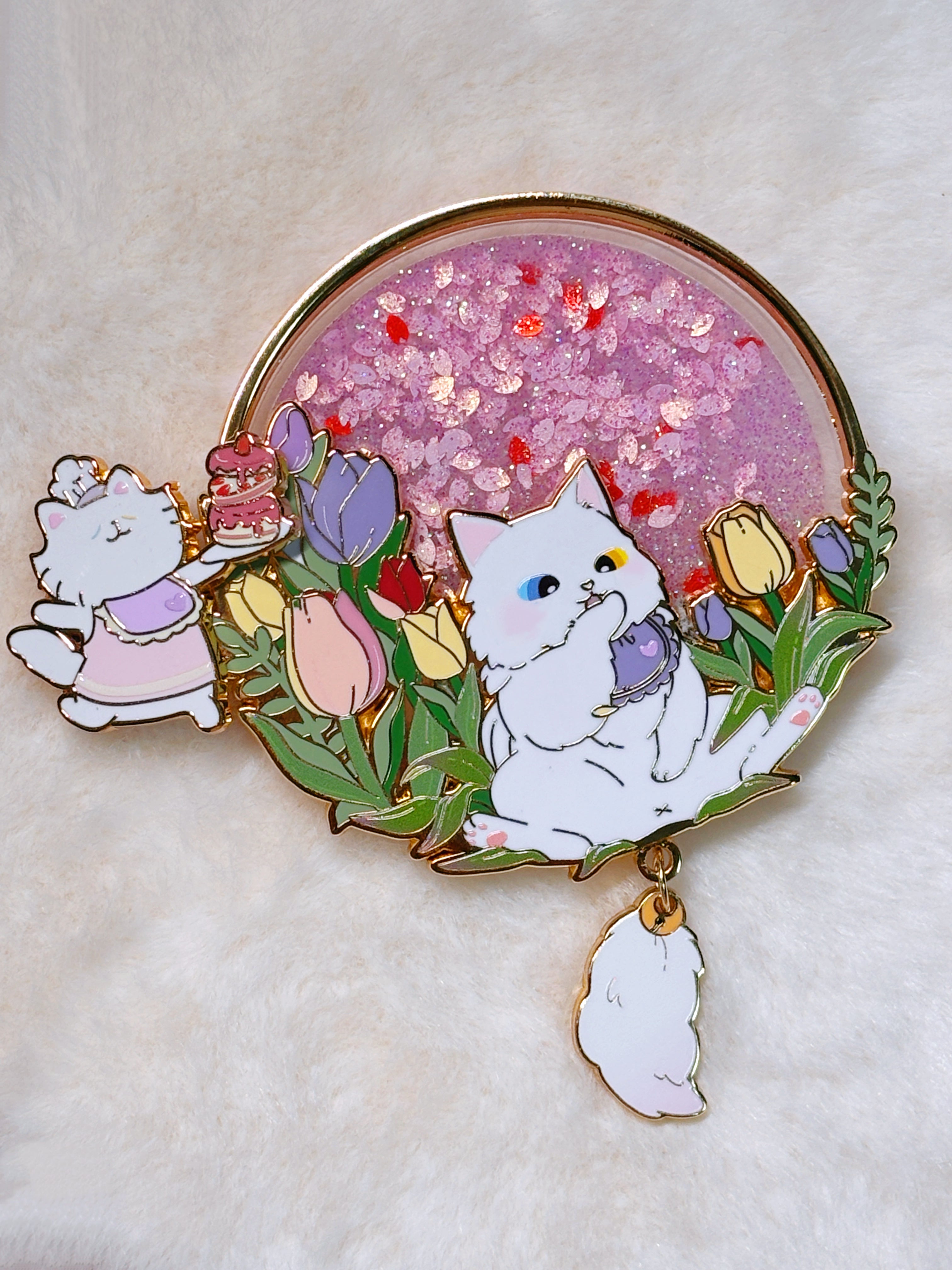 Mochi Chibi Kitty Pin from the Realm of Cats