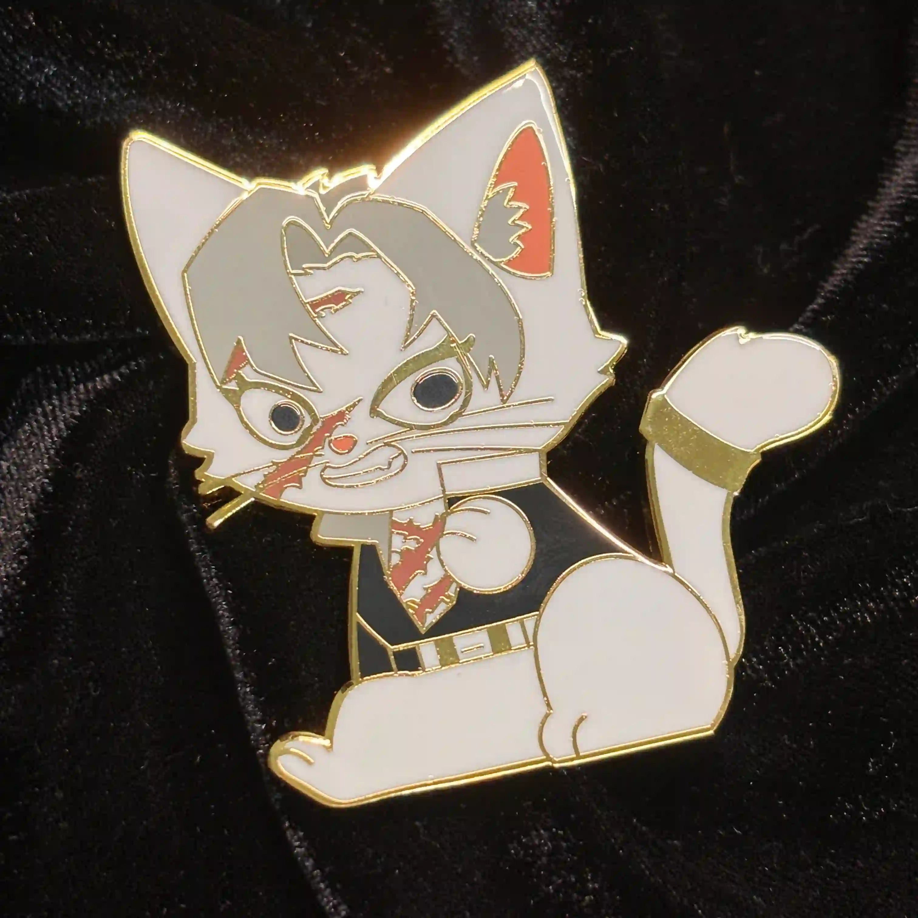 Nine Pillar Cats Enamel Pin Gusty Shinagawa