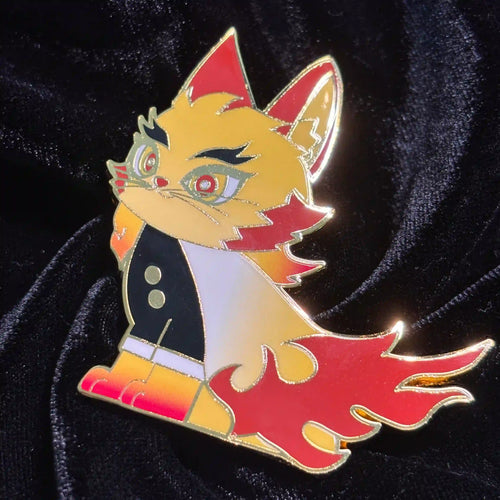 Nine Pillar Cats Enamel Pin Blaze Meowgoku