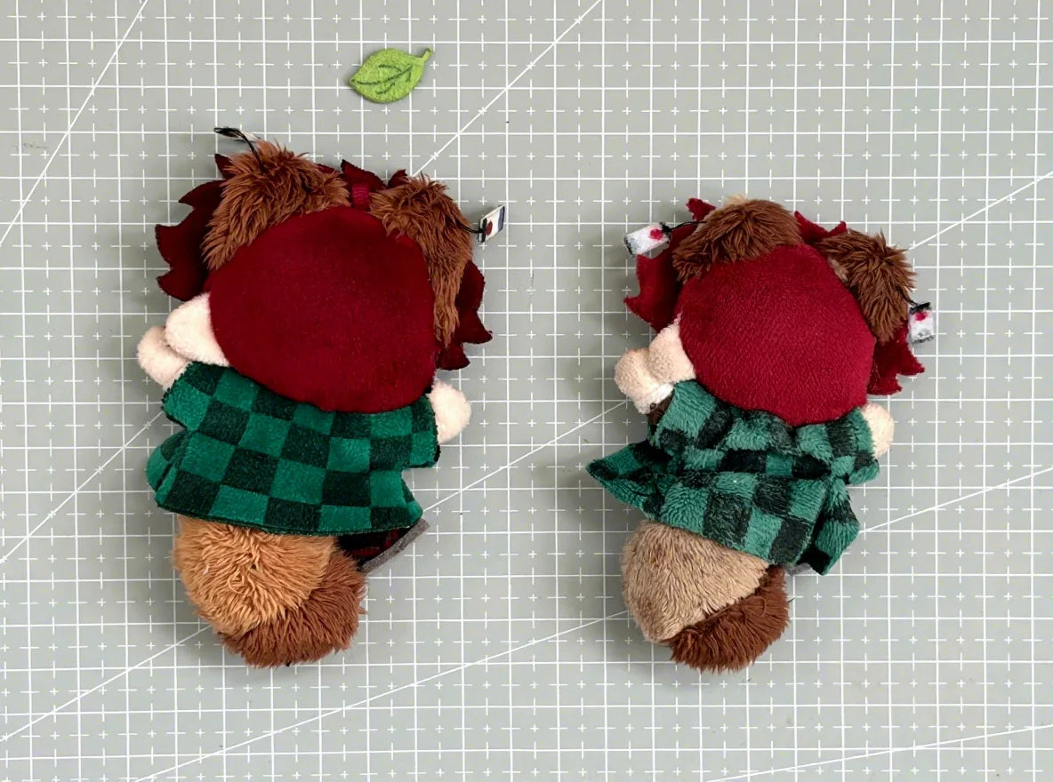 Tanjirou Kamado chibi plush - front view showing character design and accessories
