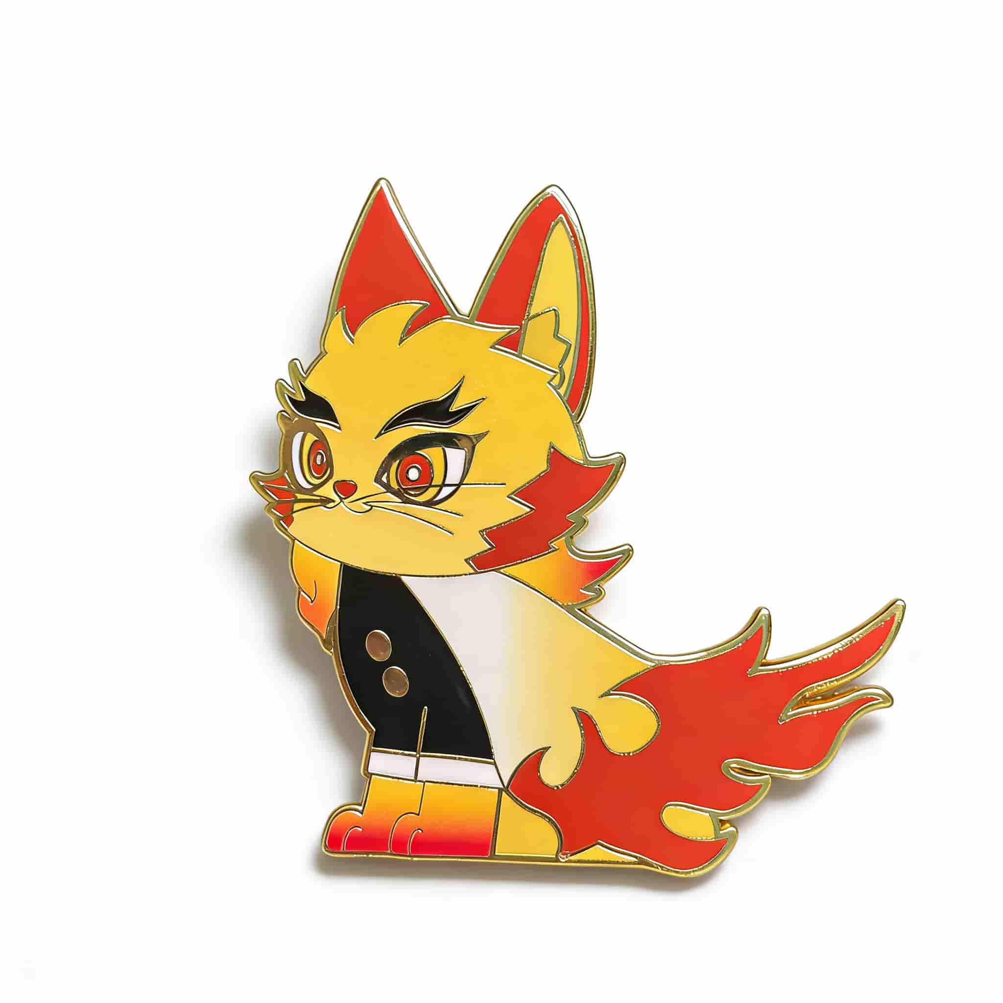 Nine Pillar Cats Enamel Pin Blaze Meowgoku
