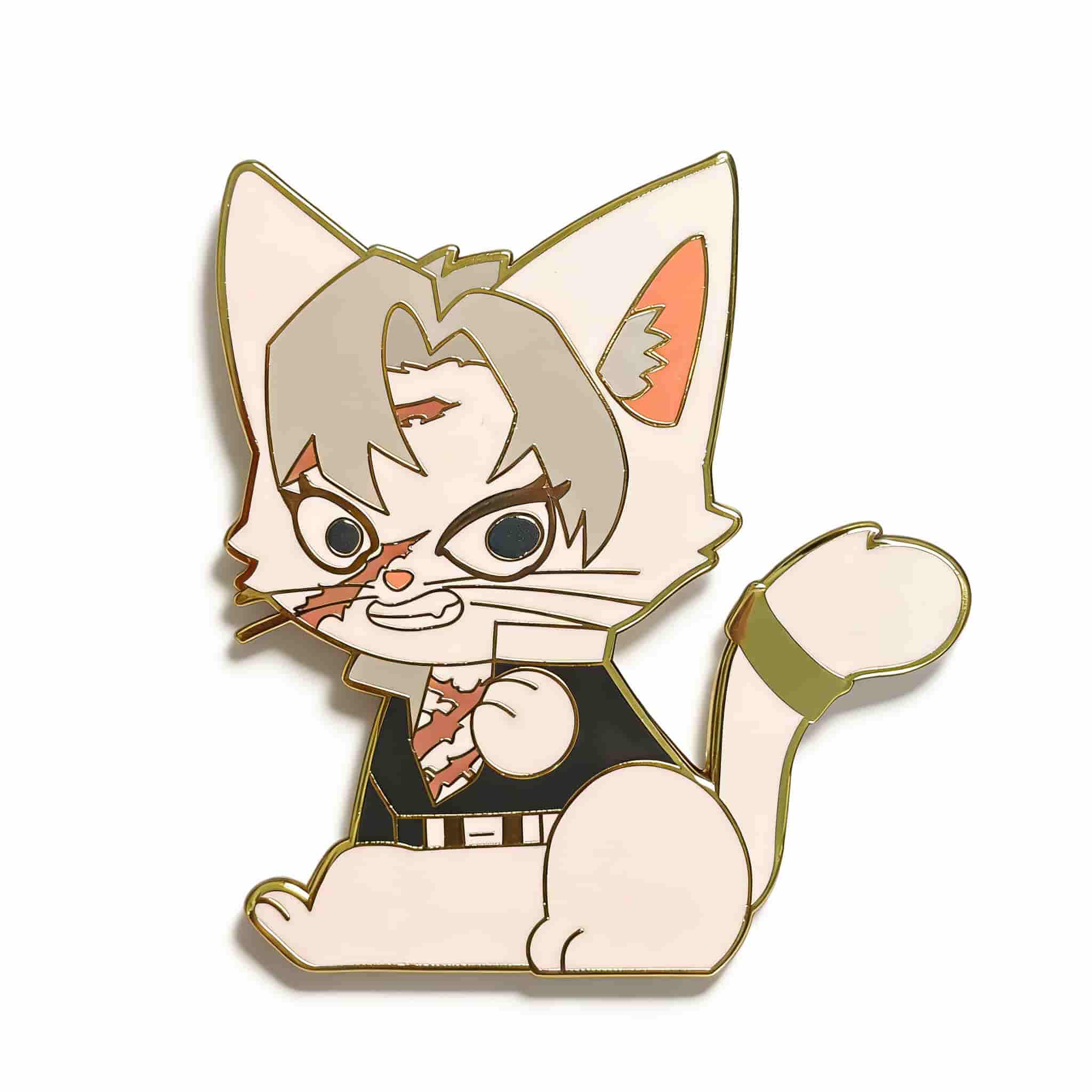 Nine Pillar Cats Enamel Pin Gusty Shinagawa