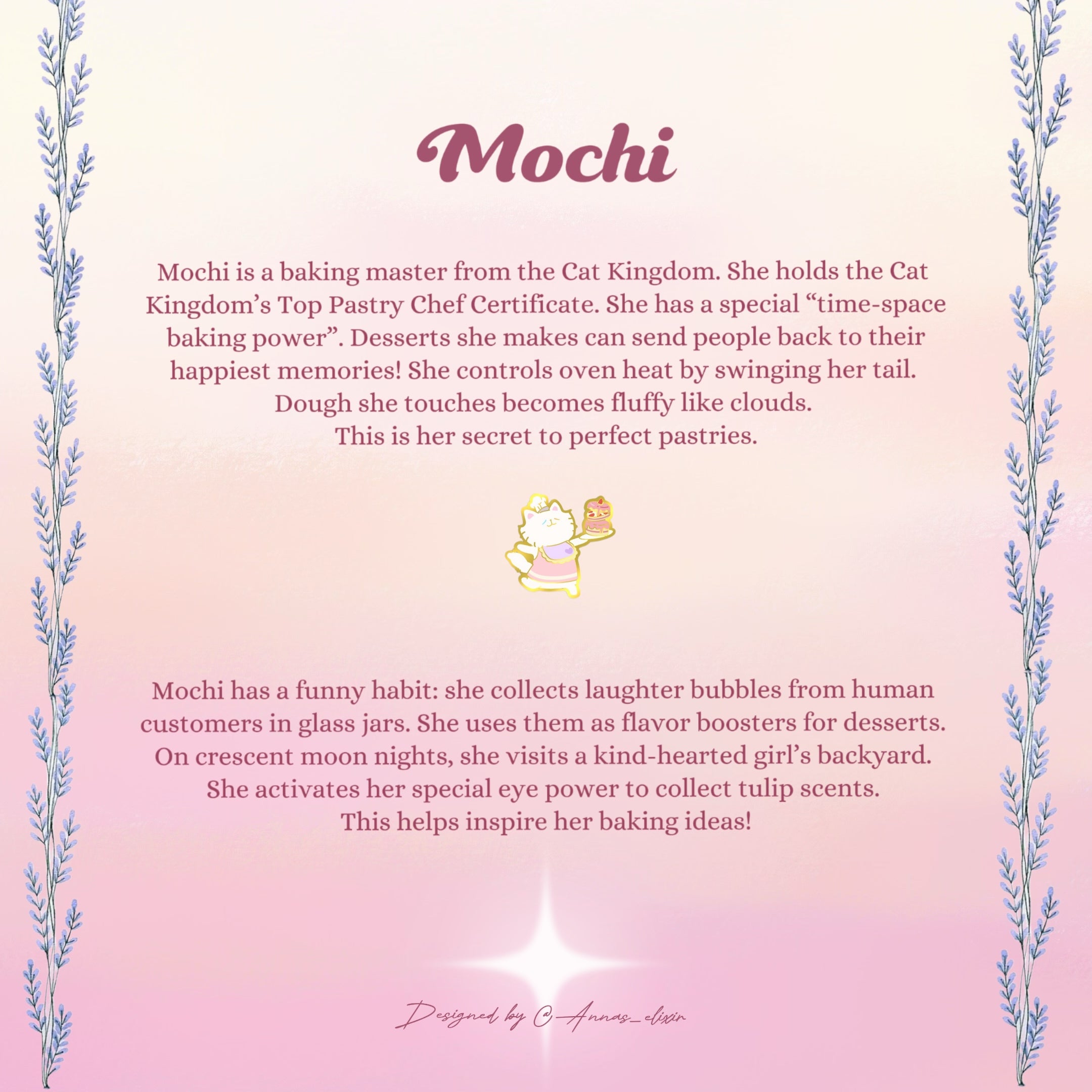Mochi Chibi Kitty Pin from the Realm of Cats