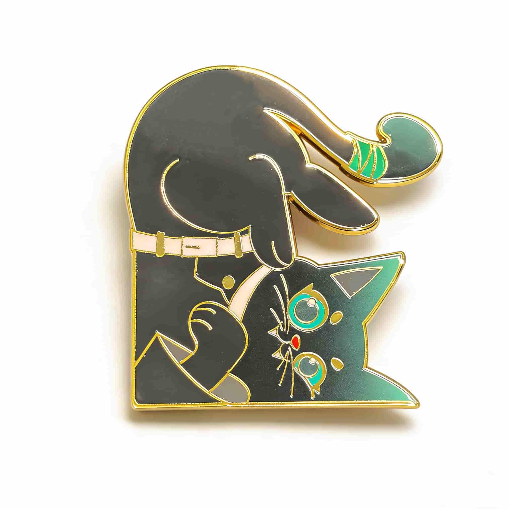 Nine Pillar Cats Enamel Pin Misty Okaru