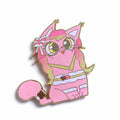 Nine Pillar Cats Enamel Pin Peach Manroji
