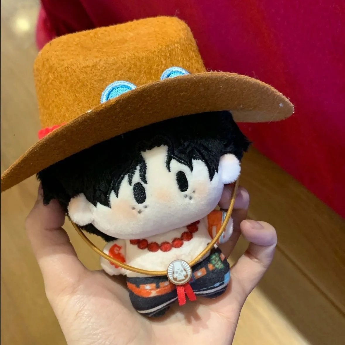 One Piece Luffy Ace Sabo Cotton Plush - 10cm image 3