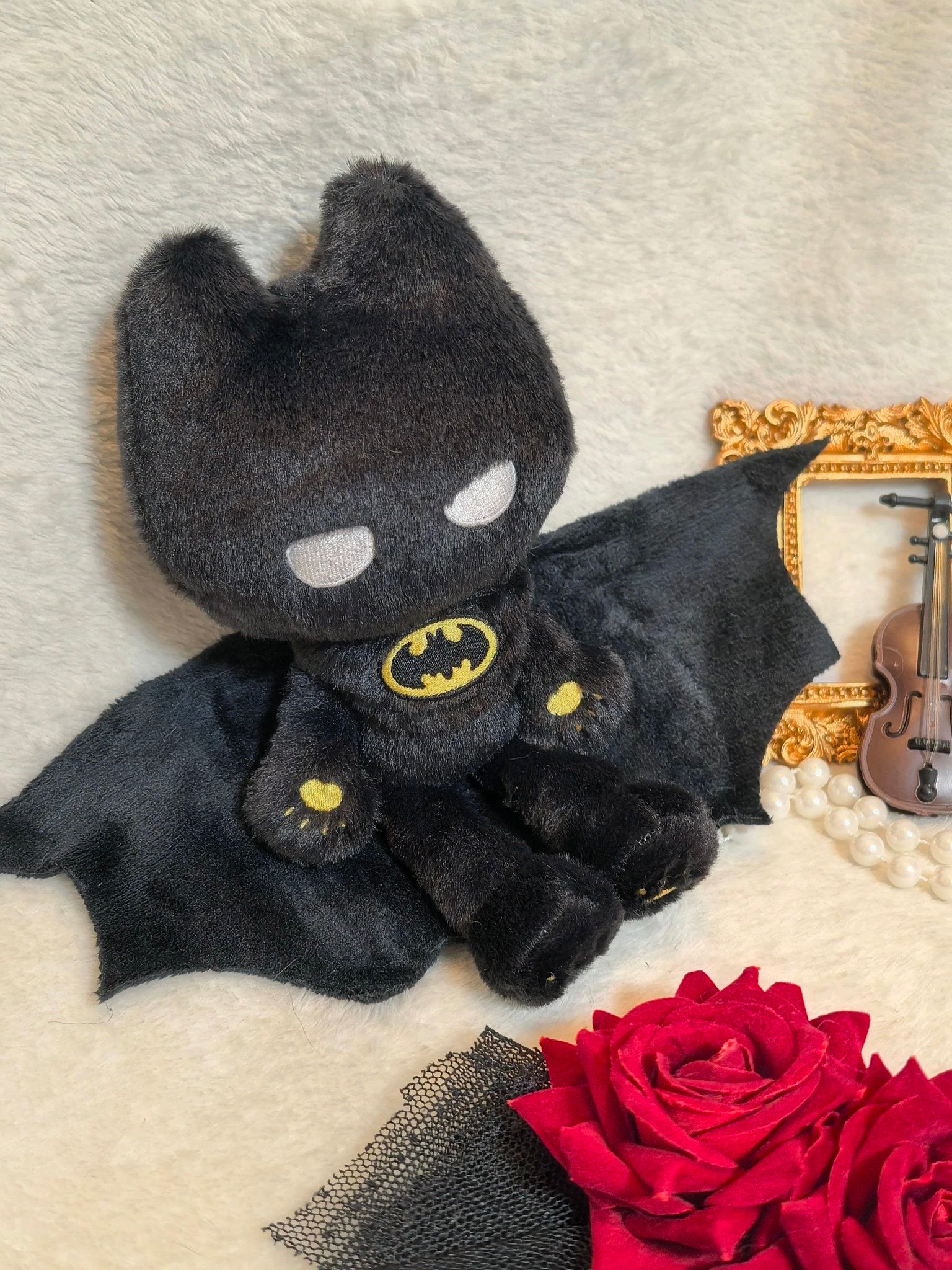 DC Batman Bats Fufu Plush Doll - 15cm Chuichui Body image 4